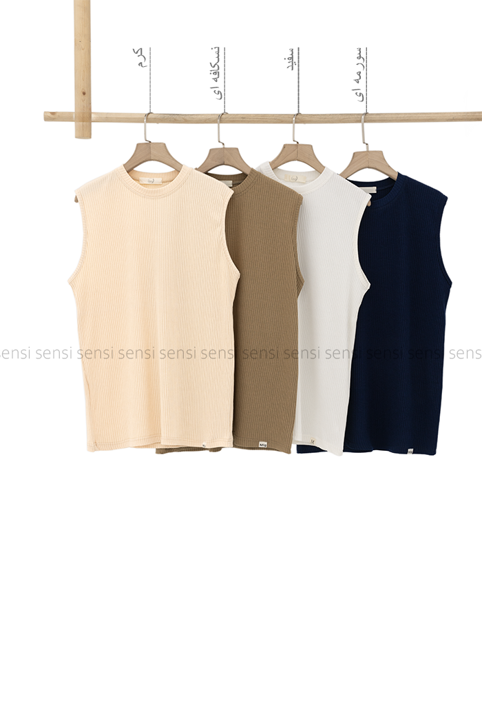تاپ زنانه حلقه ای یقه گرد کد1005510